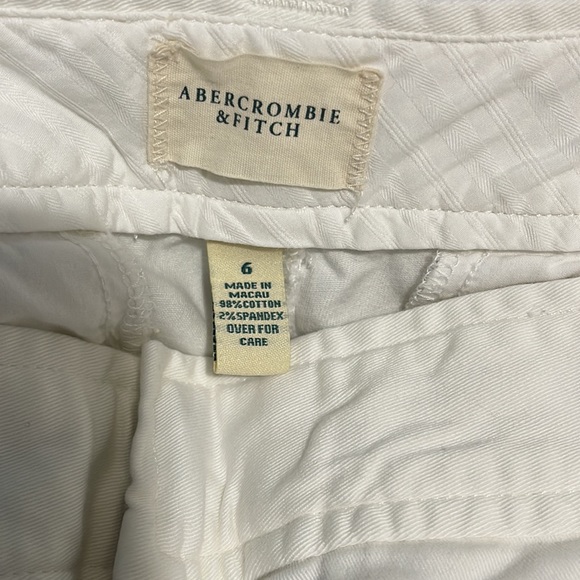 Abercrombie & Fitch Women’s Capri Pants - White - Size 6 - Picture 4 of 4